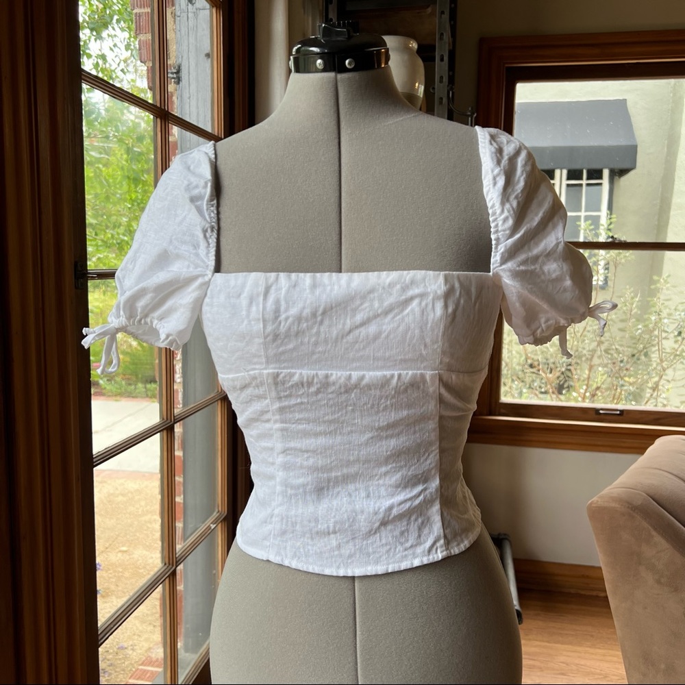 Reformation Puff Sleeve Top